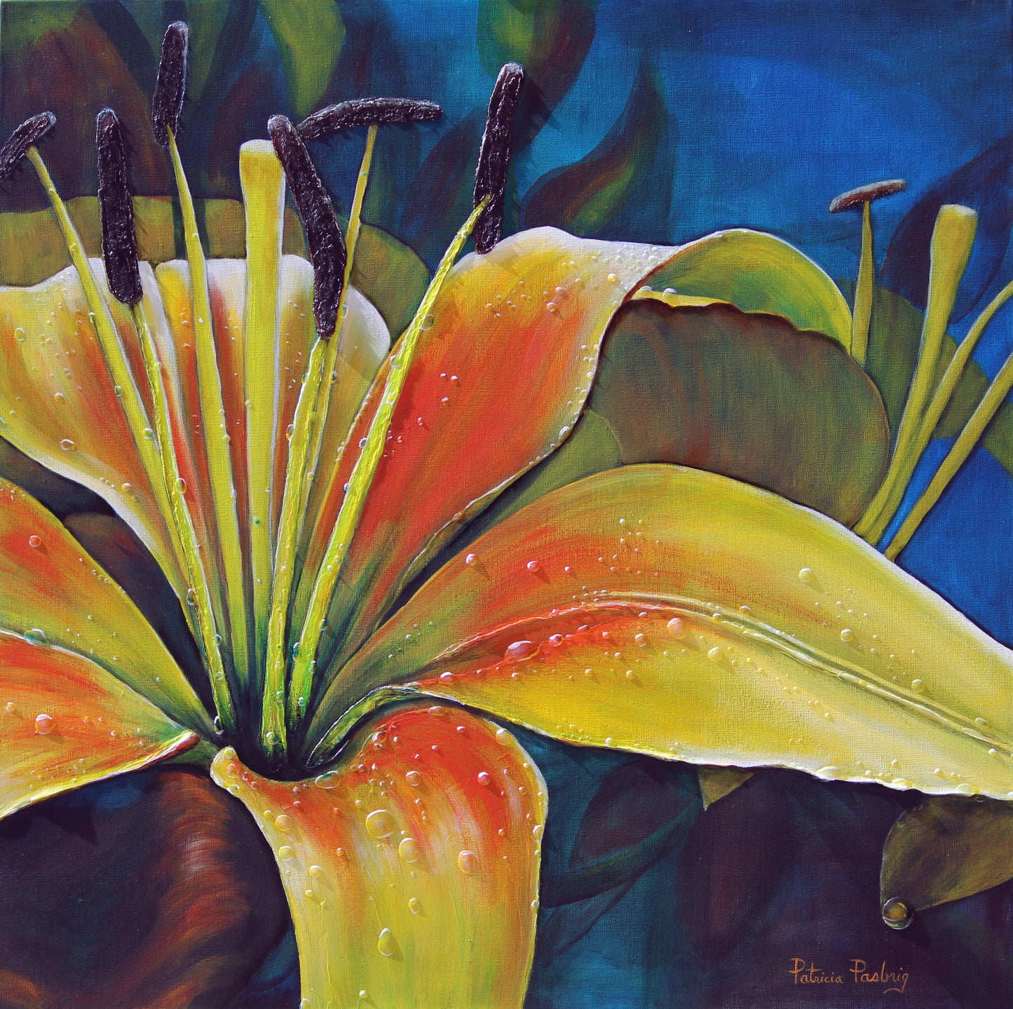 "Lily Dew" Canvas Print