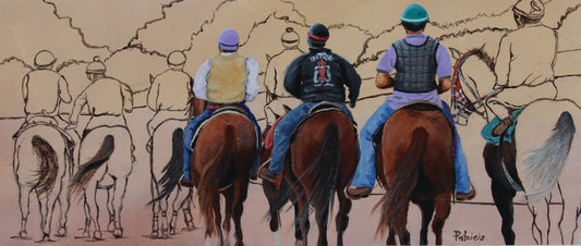 Original // Mixed Media // To the Races