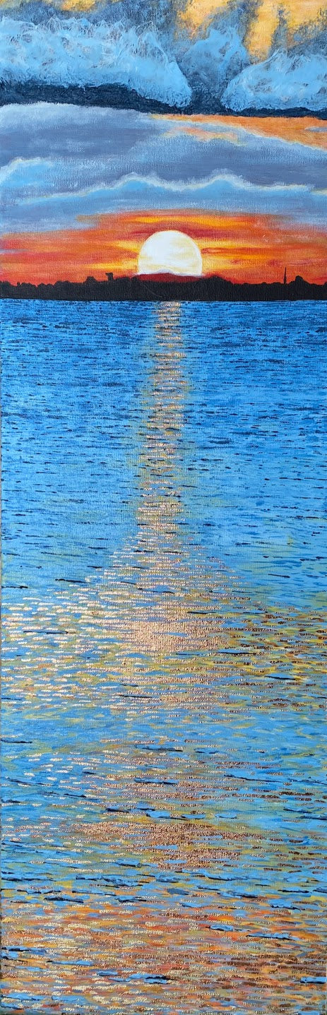 Original // Mixed Media // Ocean Gold