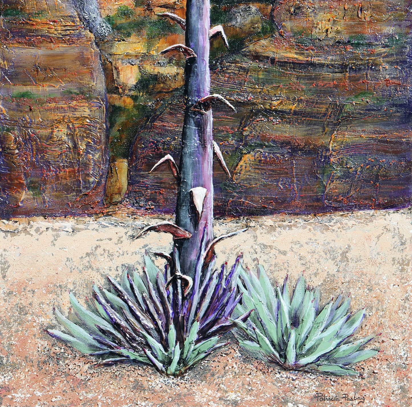 ORIGINAL // MIXED MEDIA // Sedona Meets Agava