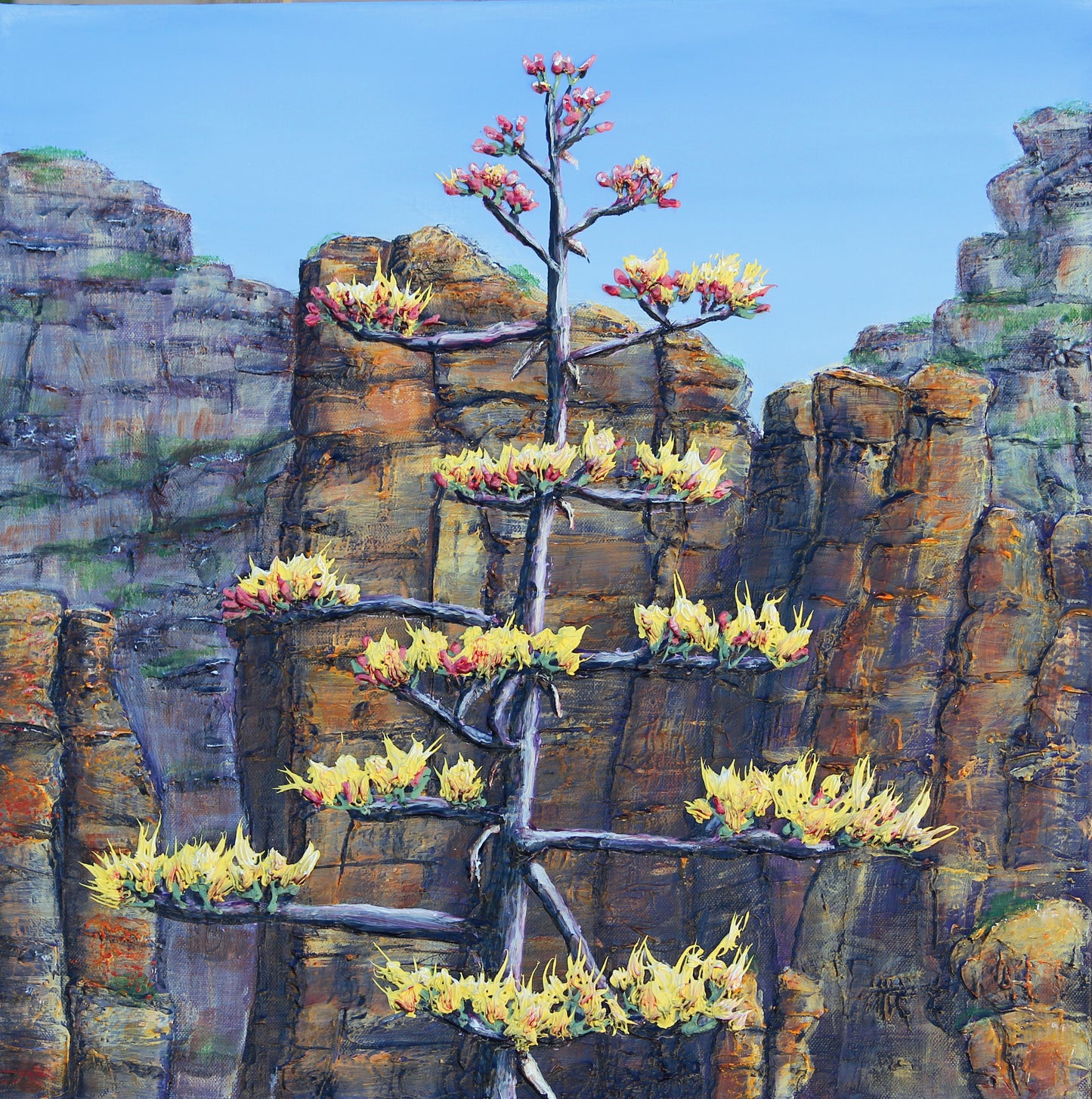 ORIGINAL // MIXED MEDIA // Sedona Meets Agava