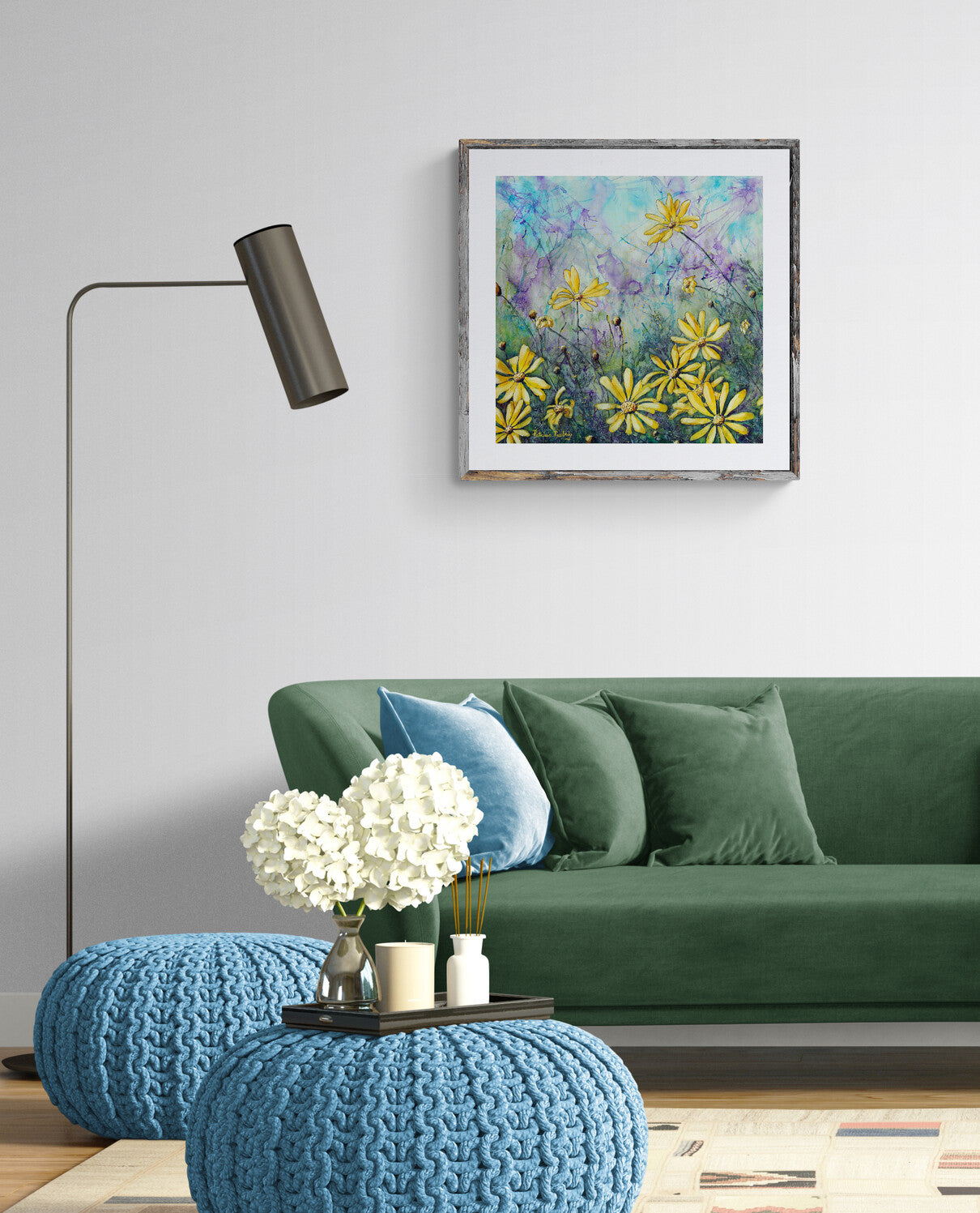 ORIGINAL // MIXED MEDIA // Daisy Yellow
