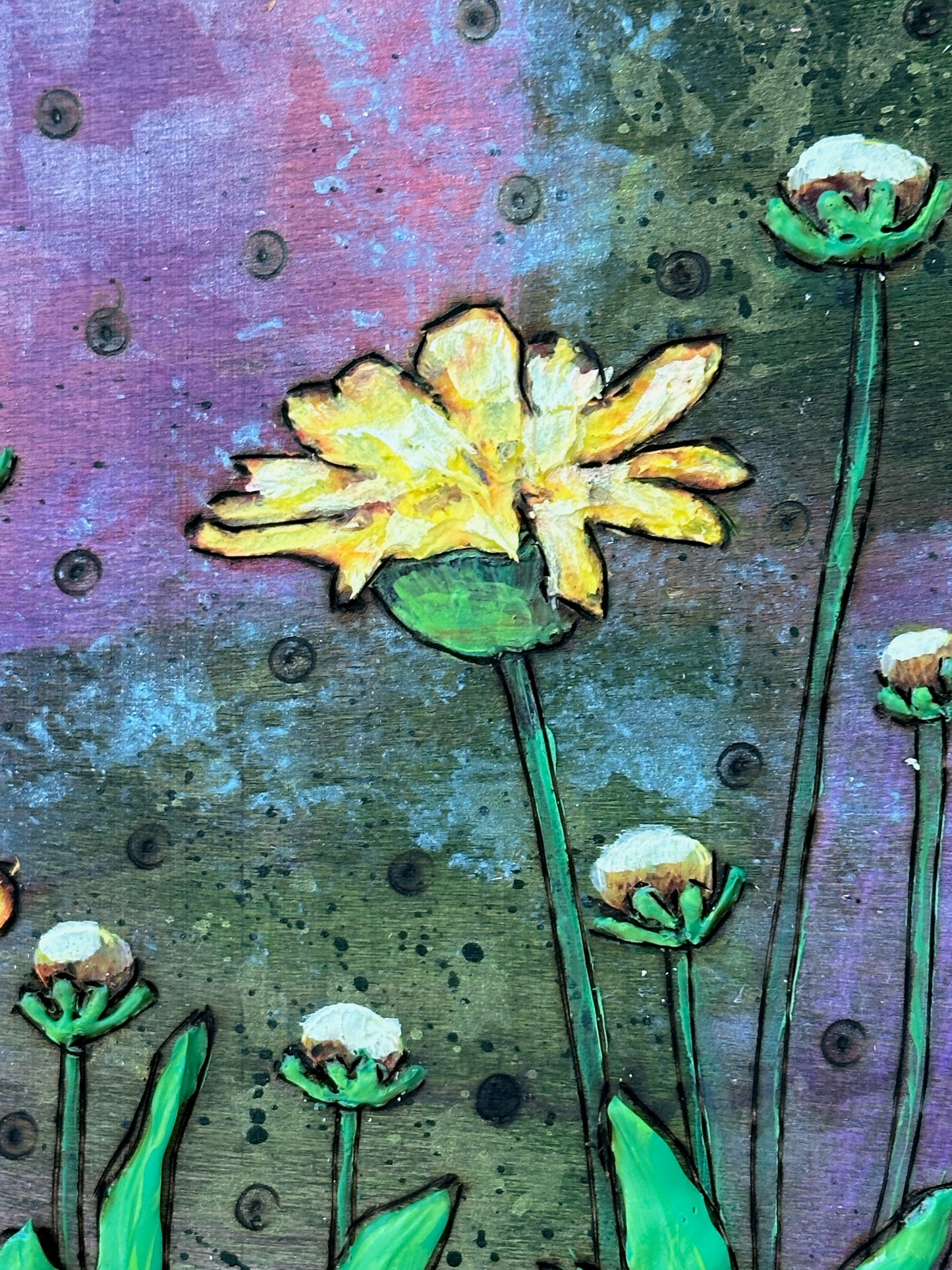 ORIGINAL // MIXED MEDIA // Meadow Abstraction