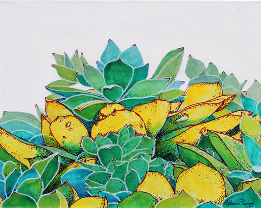 ORIGINAL // MIXED MEDIA // Succulent Meditation