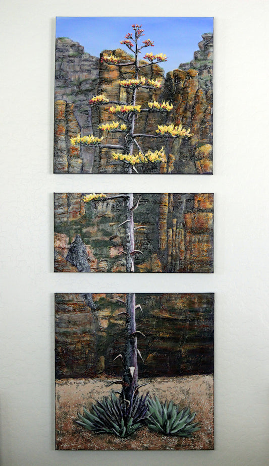 ORIGINAL // MIXED MEDIA // Sedona Meets Agava