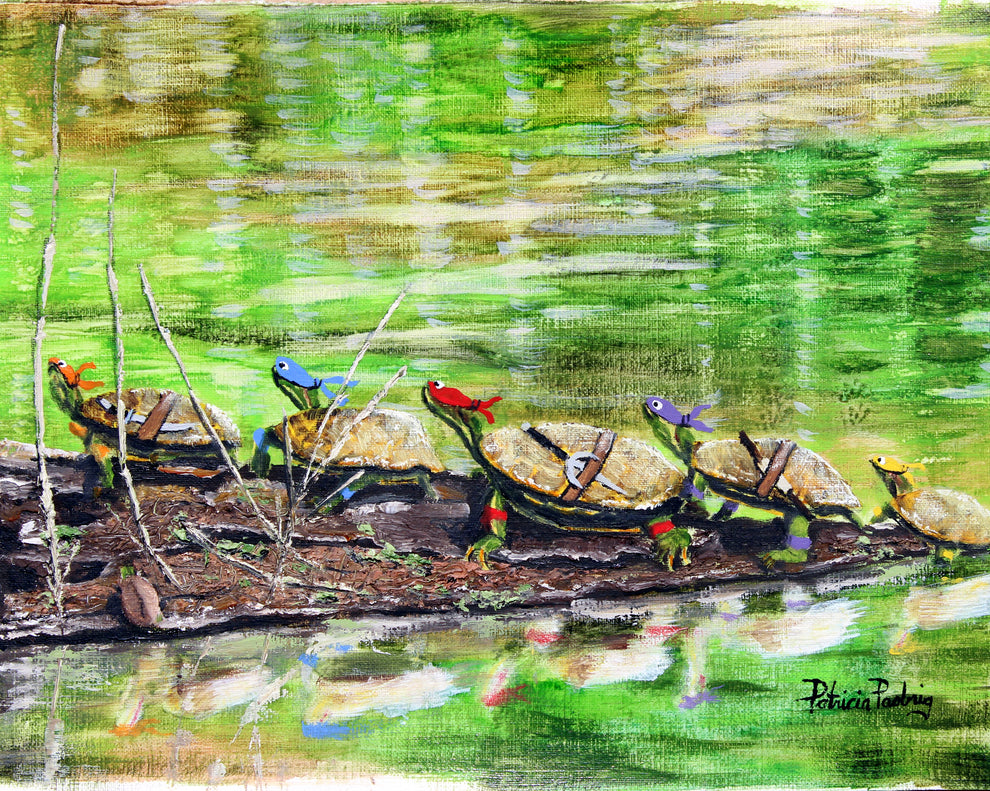 Turtle March Deviantart Three Rocks Turtle March – Textured Strokes by Patricia