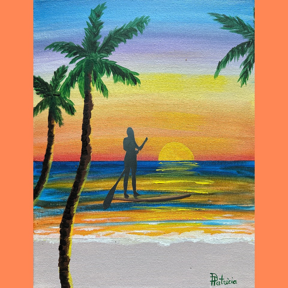 "Sunset Paddling" Paint & Sip Gathering Evening 6-8:30pm