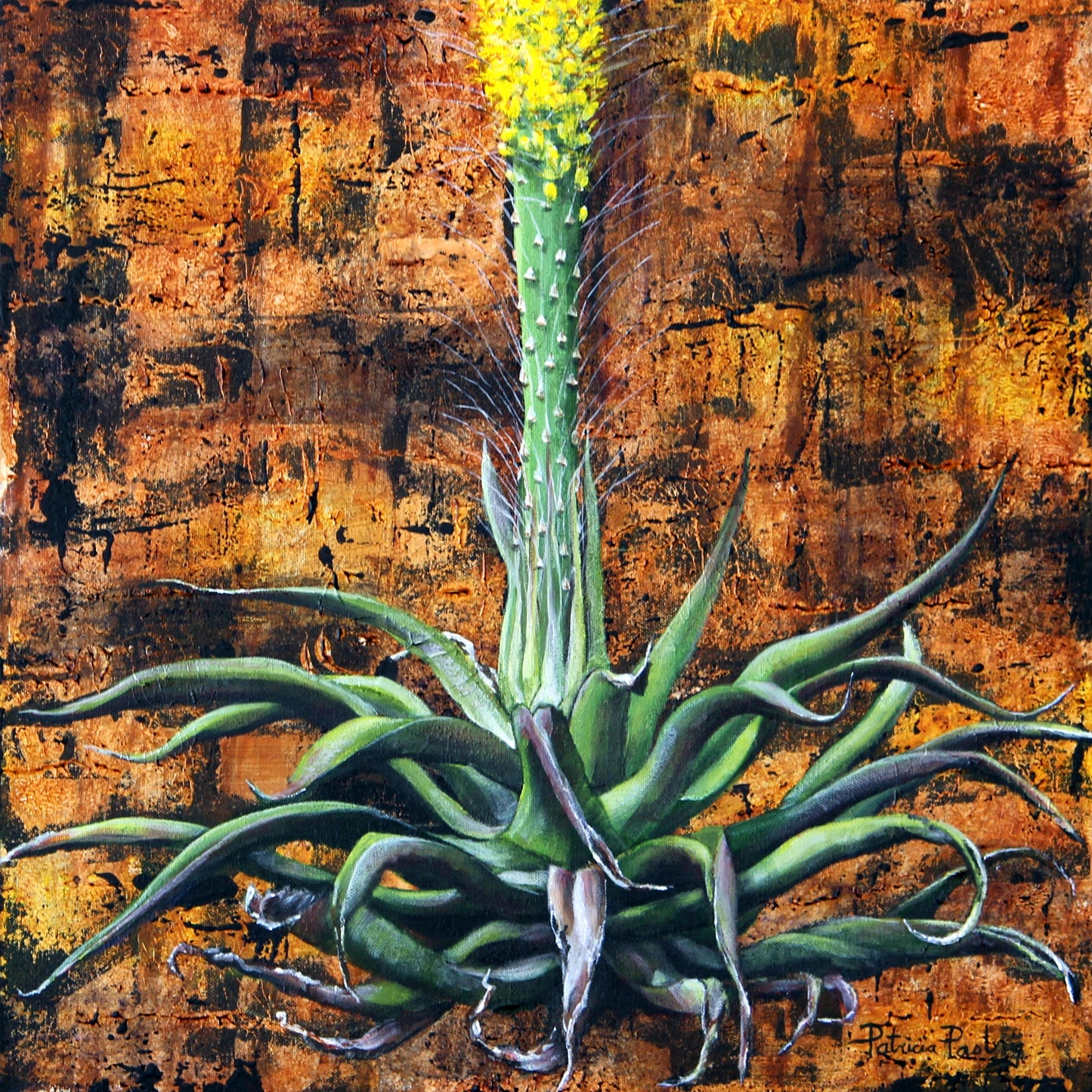 ORIGINAL // MIXED MEDIA // Tall Yellow